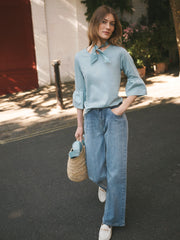 Drew wide leg jean - Light Wash | NRBY Clothing