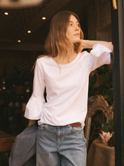 Abigail cotton top - White | NRBY Clothing