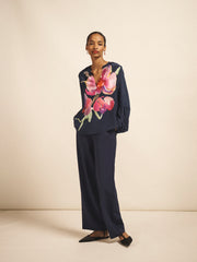 Thea stretch trouser - Navy