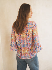 Amala ikat heart printed top | NRBY Clothing