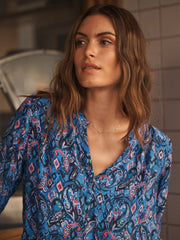 Amy contrast ikat mosaic shirt