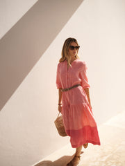 Annalee linen dress - Strawberry | NRBY Clothing