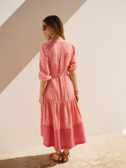 Annalee linen dress - Strawberry | NRBY Clothing