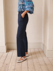 Thea viscose stretch trouser - Navy