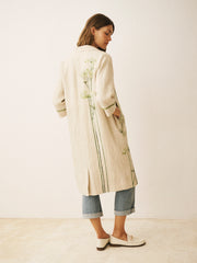 Anne linen embroidered coat | NRBY Clothing