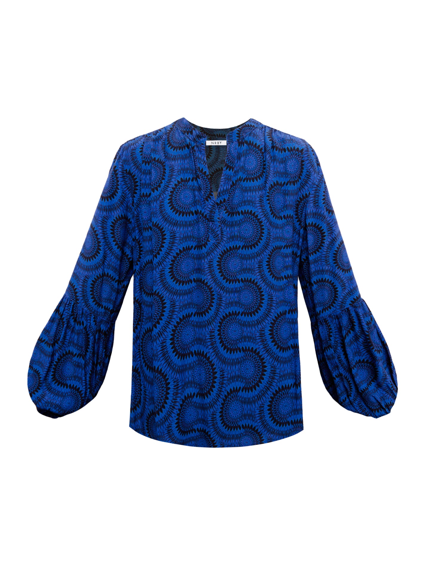 Amy viscose blue batik shirt