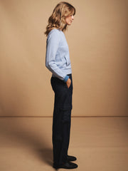 Bailey cotton cashmere bomber jacket - Blue