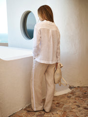 Barbara gauze linen shirt - White | NRBY Clothing