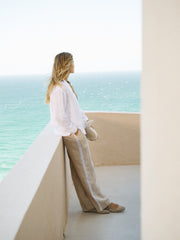 Barbara gauze linen shirt - White | NRBY Clothing