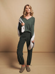Sydney cashmere v-neck sweater - Khaki