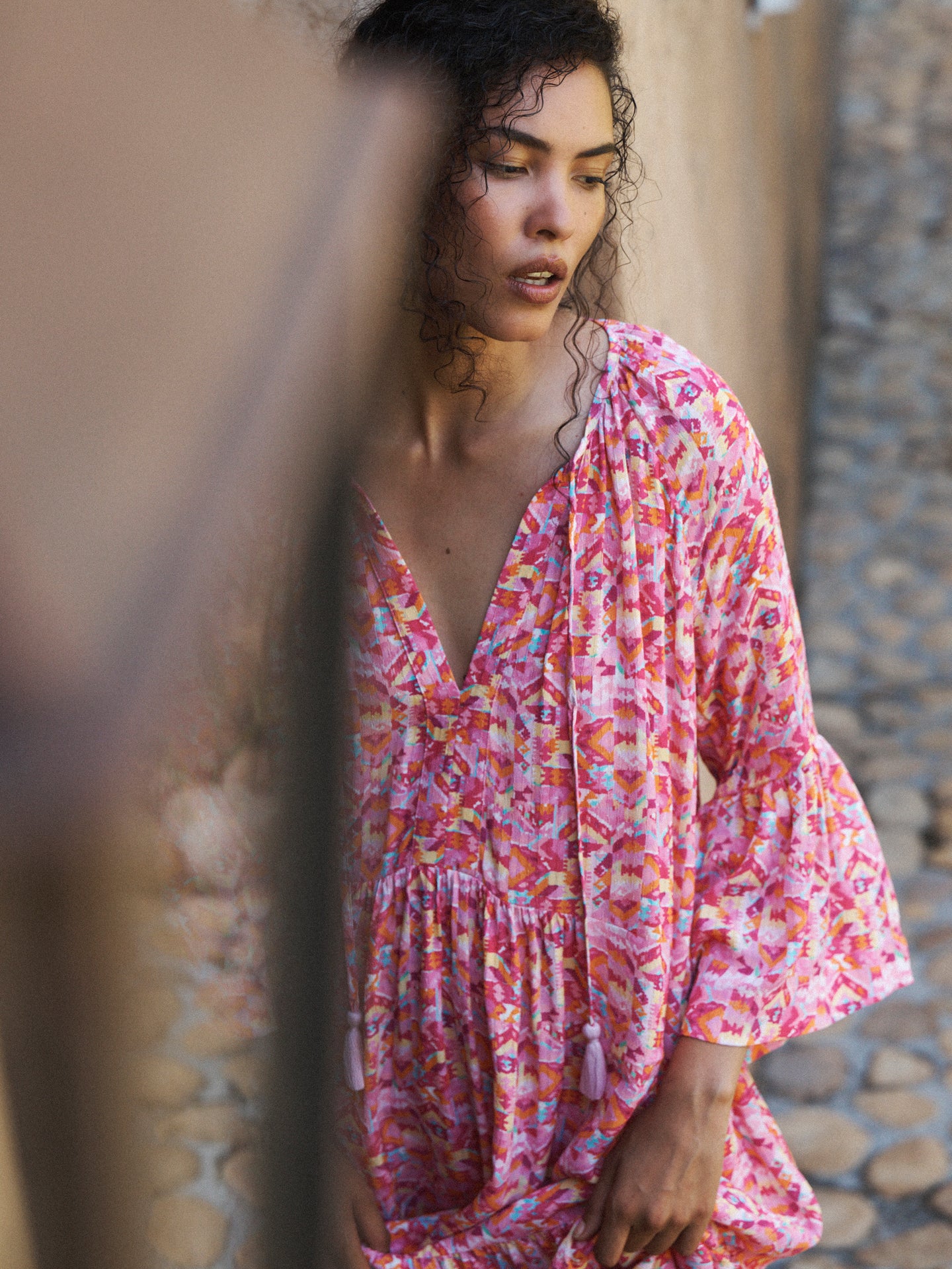 Bettina kilim print dress