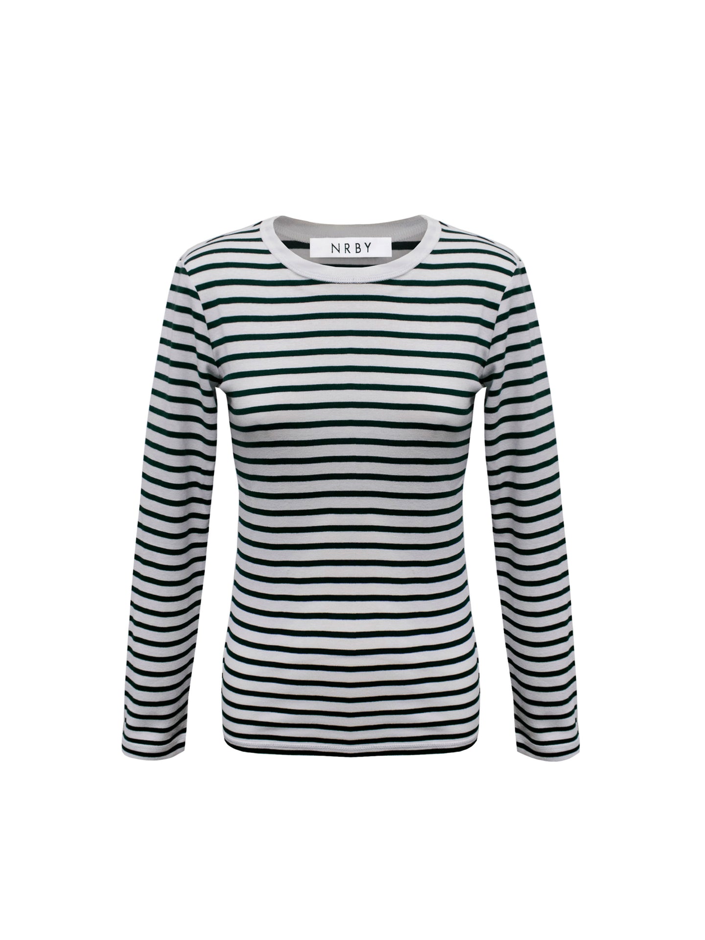 Billie cotton stripe t-shirt - Khaki & White