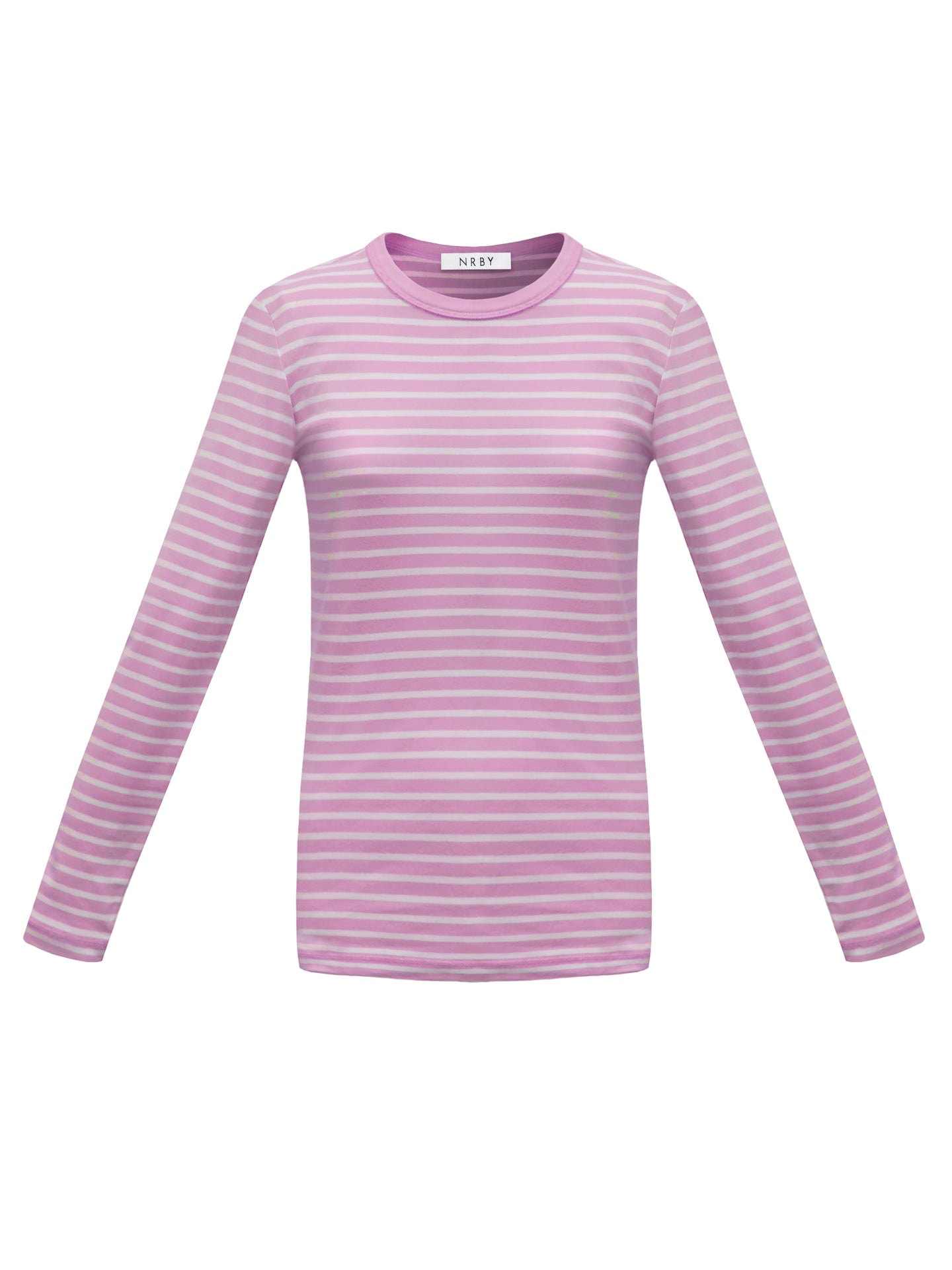 Billie cotton stripe t-shirt - Pink Sorbet & White