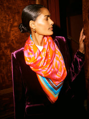 Silk satin scarf print pareo | NRBY Clothing