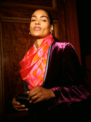 Silk satin scarf print pareo | NRBY Clothing
