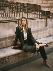 Bryony Wool Blend Jacket - Dark Khaki