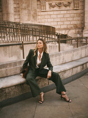 Bryony Wool Blend Jacket - Dark Khaki