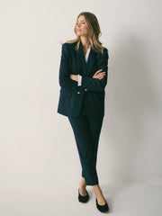 Bryony Wool Blend Jacket - Navy