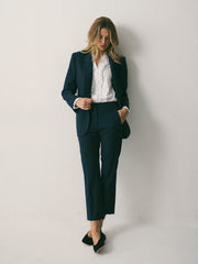 Bryony Wool Blend Jacket - Navy