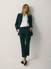 Bryony Wool Blend Jacket - Navy