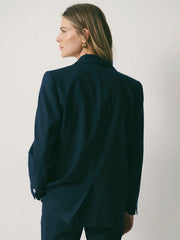 Bryony Wool Blend Jacket - Navy