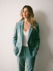 Bryony cotton velvet jacket - Soft Sage
