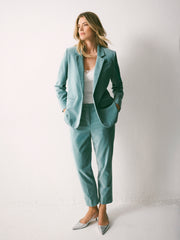 Bryony cotton velvet jacket - Soft Sage