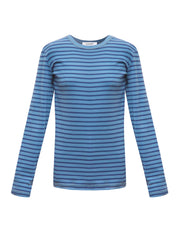 Billie cotton stripe t-shirt - Light Blue & Denim Blue