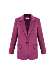 Bryony oversized cord blazer - Raspberry Pink