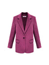 Bryony oversized cord blazer - Raspberry Pink