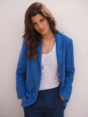 Blue Linen Jacket