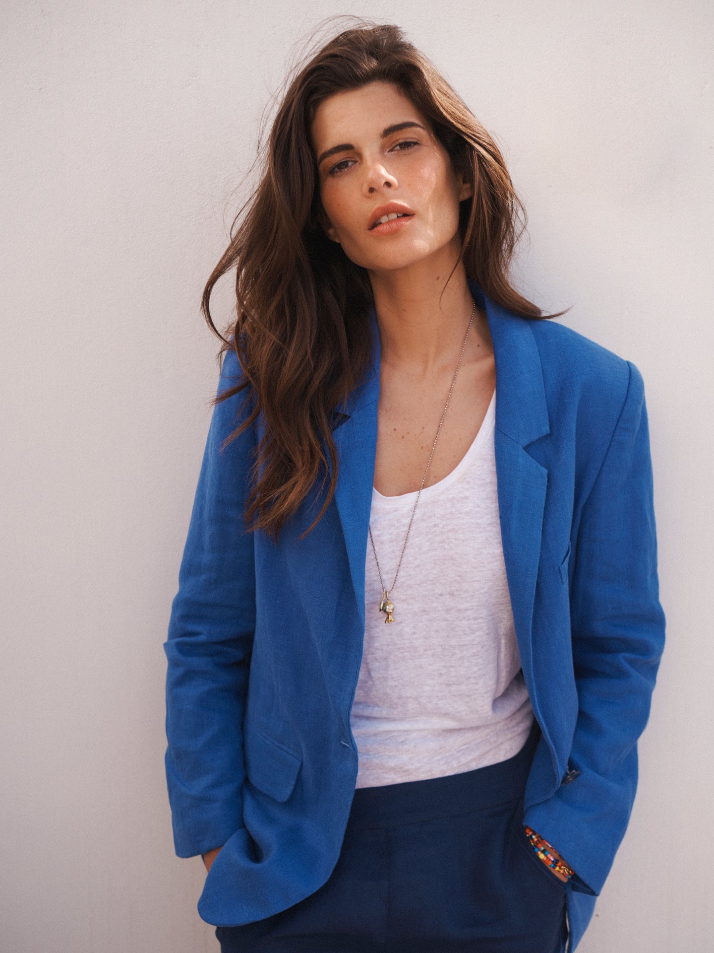 Blue Linen Jacket