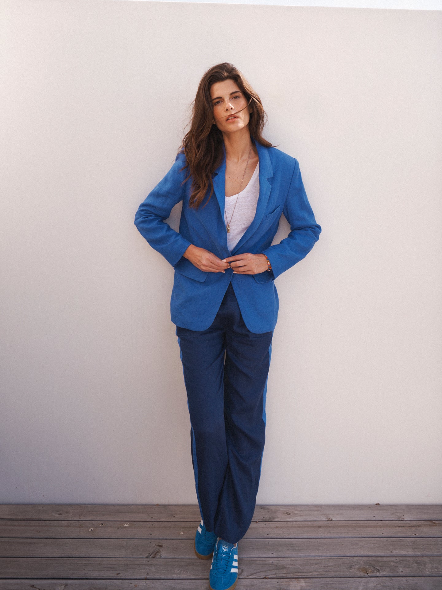 Blue Linen Jacket