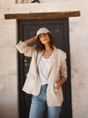 Cream Linen Jacket