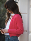 Calypso wool cashmere cardigan - Rose Pink