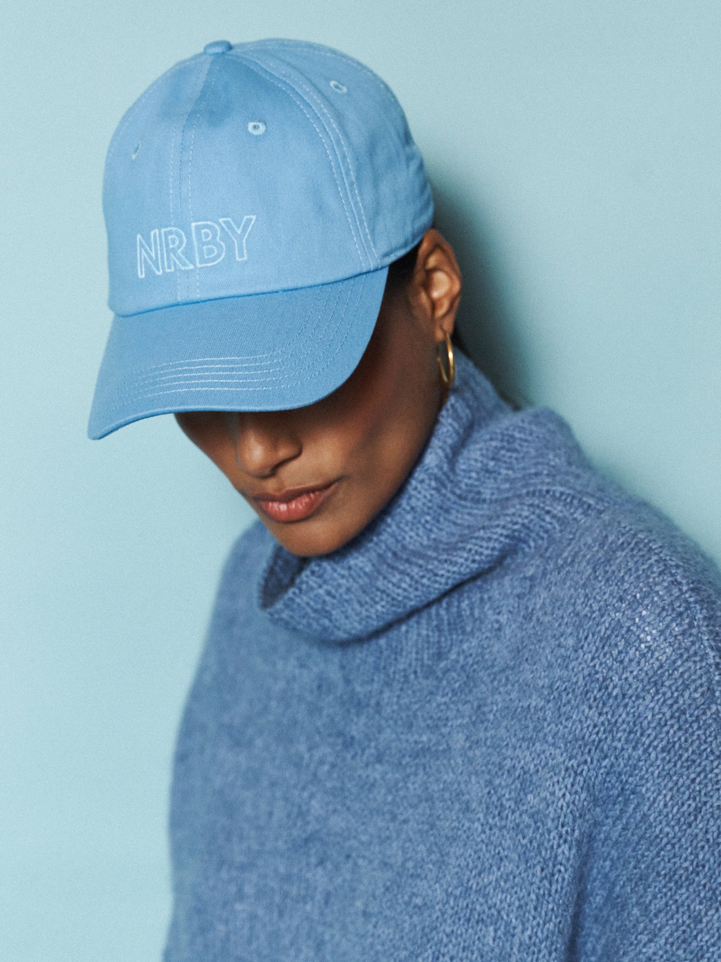 NRBY cotton baseball cap - Azure blue