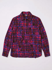 Chiara silk check print shirt | NRBY Clothing