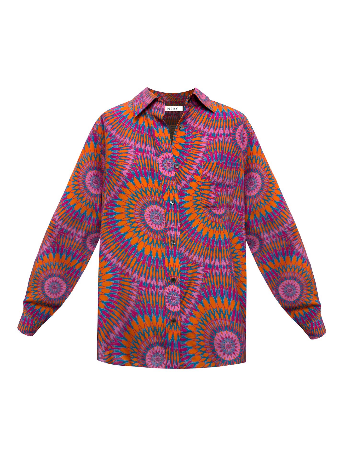 Chiara silk pink batik shirt