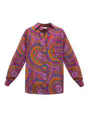 Chiara silk pink batik shirt