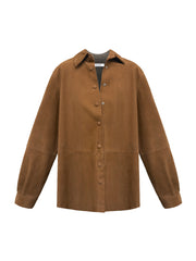Chiara suede shirt - Tan