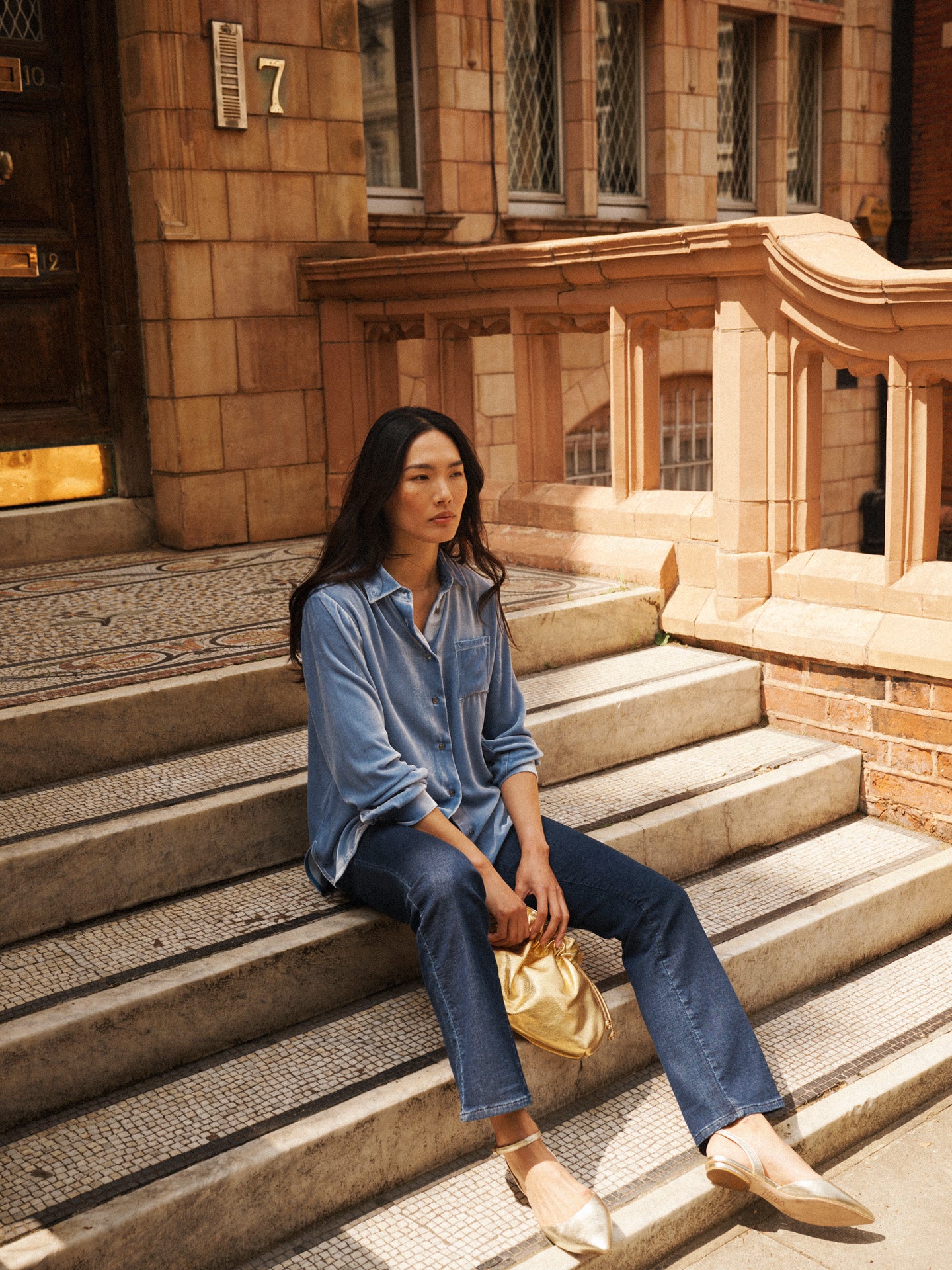 Ava denim pull on bootcut jean - Dark Wash