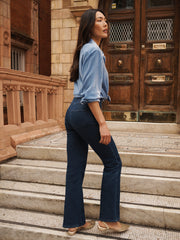 Ava denim pull on bootcut jean - Dark Wash