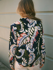 Chiara silk petal paisley print shirt | NRBY Clothing