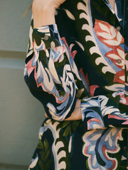 Chiara silk petal paisley print shirt | NRBY Clothing