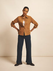 Ash denim wide leg jean - Dark Wash