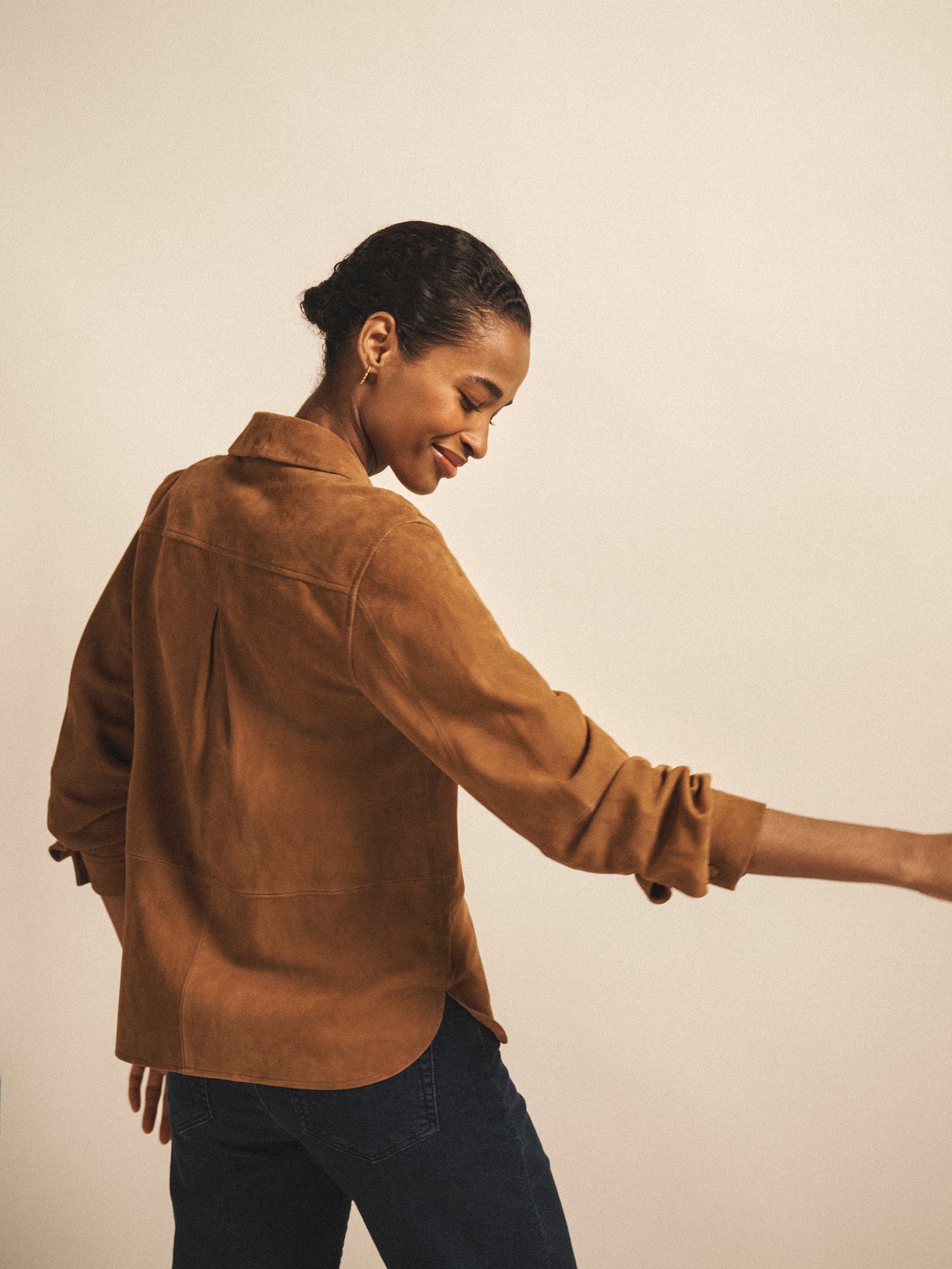 Chiara suede shirt - Tan