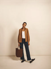 Chiara suede shirt - Tan