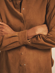 Chiara suede shirt - Tan