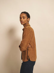 Chiara suede shirt - Tan