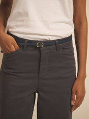 Ash cotton full length jean - Soft Grey